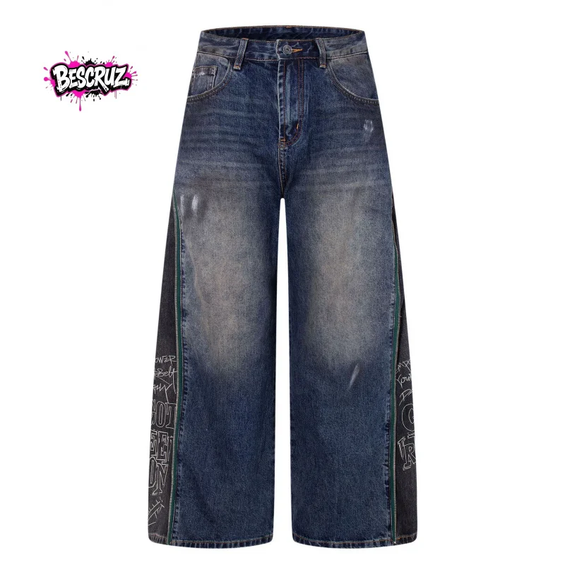 BESCRUZ High Quality EU US Size Street Fashion Washed Personalized Straight Men and Women All-Matching Baggy Pants
BESCRUZ High Quality EU US Size Street Fashion Washed Personalized Straight Men and Women All-Matching Baggy Pants