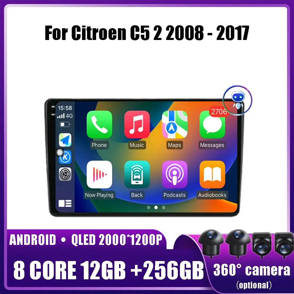 Android 14 For Citroen C5 2 2008 - 2017 Car Multimedia Head Unit Stereo GPS Navigation BT WIFI 4G car accessories tools led DSP
Android 14 For Citroen C5 2 2008 - 2017 Car Multimedia Head Unit Stereo GPS Navigation BT WIFI 4G car accessories tools led DSP