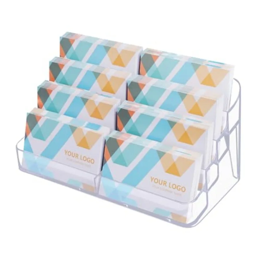 Clear Plastic Business Card Holder for Desk, Acrylic Business Card Organizer Desktop, 8 pocket Business Cards Display with 4 Ti
Clear Plastic Business Card Holder for Desk, Acrylic Business Card Organizer Desktop, 8 pocket Business Cards Display with 4 Ti