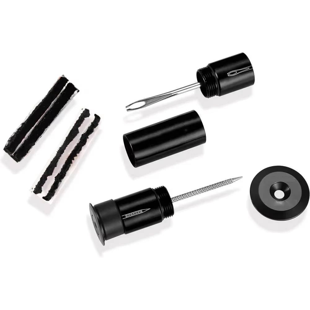 Tubeless Flat Tire Repair Kit Bike Tool Kit-Handlebar Storage-Complete Bike Tire Plug Kit-2 Different Size Tire Plugs-Portable
Tubeless Flat Tire Repair Kit Bike Tool Kit-Handlebar Storage-Complete Bike Tire Plug Kit-2 Different Size Tire Plugs-Portable