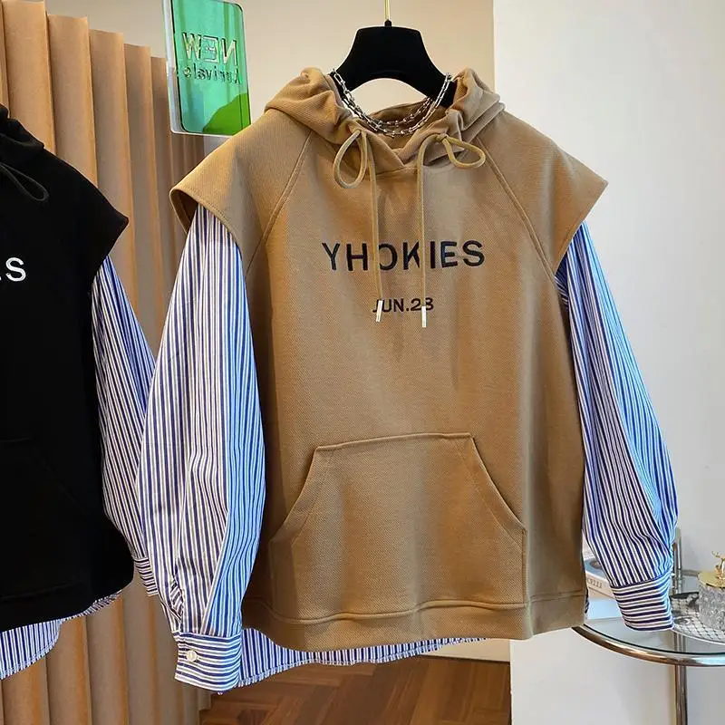 Свободный полосатый дизайн в стиле пэчворк, мужской оверсайз 300-мешочек с многослойным рукавом, осенний модный повседневный длинный топ све
Свободный полосатый дизайн в стиле пэчворк, мужской оверсайз 300-мешочек с многослойным рукавом, осенний модный повседневный длинный топ све