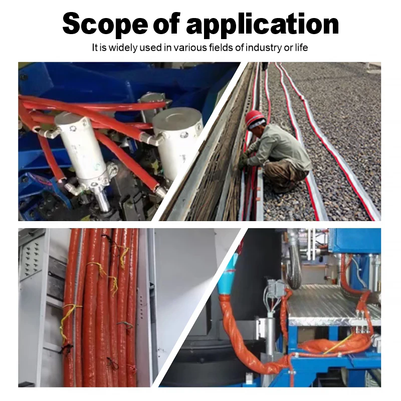 1M Fireproof Fiberglass Casing Silicone Resin Coated High Temp Resistant Braided Sleeve Fire Retardant Glass Fiber Tube
1M Fireproof Fiberglass Casing Silicone Resin Coated High Temp Resistant Braided Sleeve Fire Retardant Glass Fiber Tube