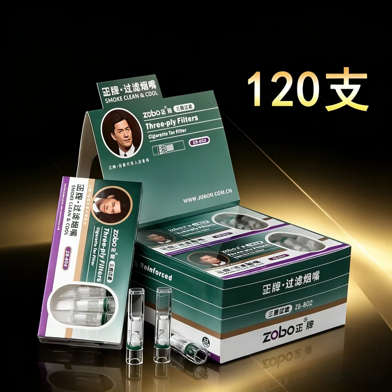 New genuine high-efficiency triple filter, cigarette holder, cigarette core smoking accessory ZB-802 filter 120/piece
New genuine high-efficiency triple filter, cigarette holder, cigarette core smoking accessory ZB-802 filter 120/piece