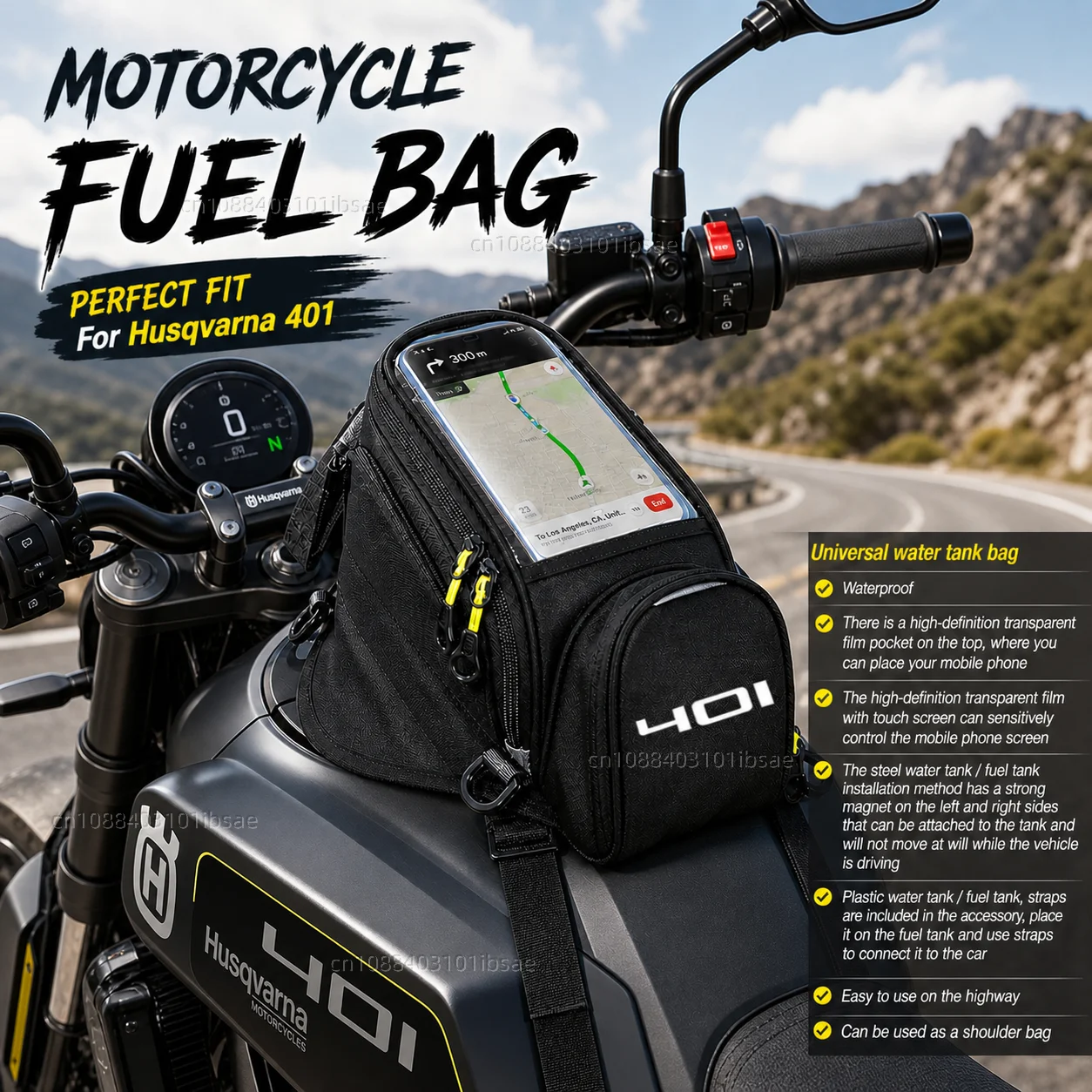 NEW Universal Magnetic Fuel Tank Bag Motorcycle Phone Navigation Pack For Husqvarna Svartpilen 401 Vitpilen 401 Svartpilen401
NEW Universal Magnetic Fuel Tank Bag Motorcycle Phone Navigation Pack For Husqvarna Svartpilen 401 Vitpilen 401 Svartpilen401