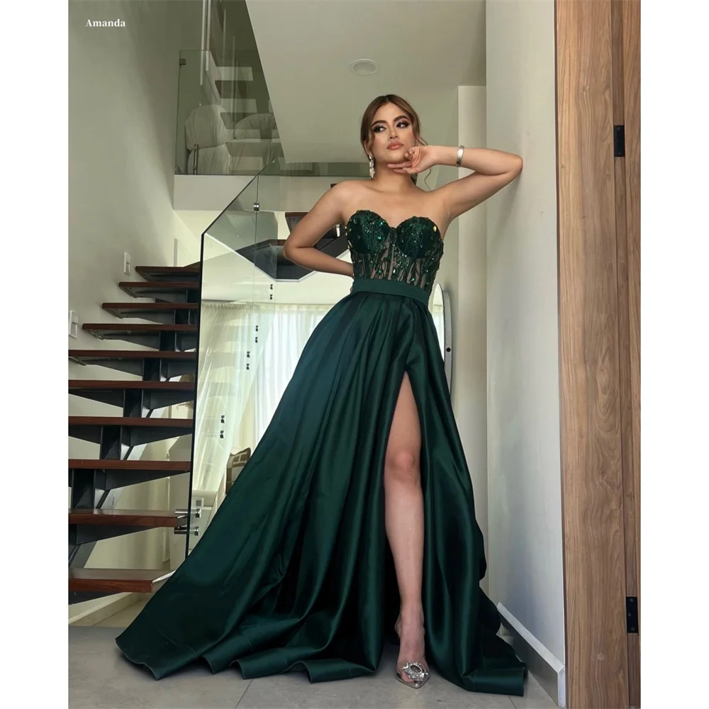 Длинное бальное платье со шлейфом Amanda по индивидуальному заказу, платья для выпускного вечера без бретелек, платья de noche, перчатки с вырезами, торжественное вечернее платье 
Длинное бальное платье со шлейфом Amanda по индивидуальному заказу, платья для выпускного вечера без бретелек, платья de noche, перчатки с вырезами, торжественное вечернее платье