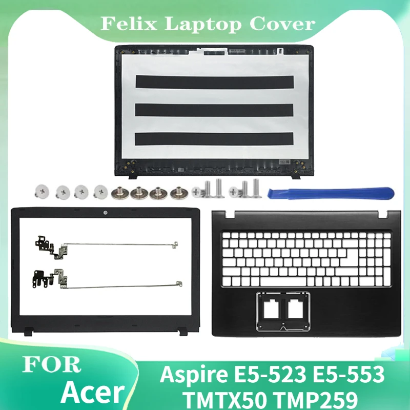 New Laptop Back Cover For Acer Aspire E5-523 E5-553 TMTX50 TMP259 Front Bezel Palmrest Upper Bottom Case Hinges
New Laptop Back Cover For Acer Aspire E5-523 E5-553 TMTX50 TMP259 Front Bezel Palmrest Upper Bottom Case Hinges