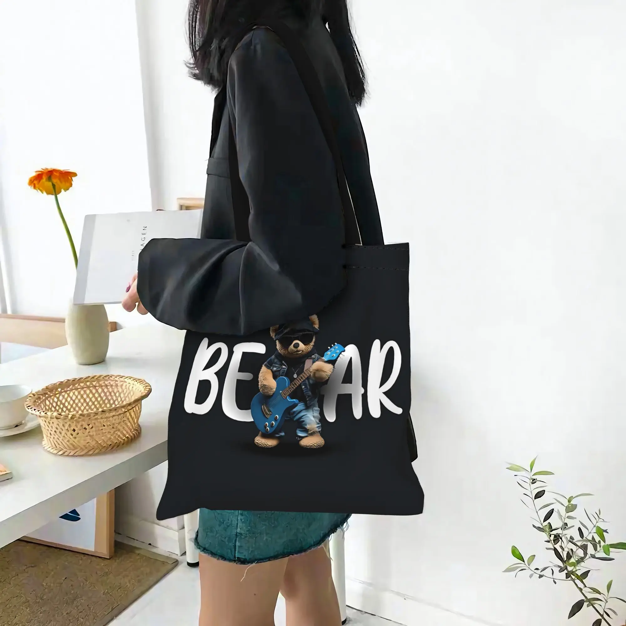 bags for woman 2026 Cool Bear Graphic Reusable Double Sided Canvas Tote Bag Shoulder Handbag
bags for woman 2026 Cool Bear Graphic Reusable Double Sided Canvas Tote Bag Shoulder Handbag