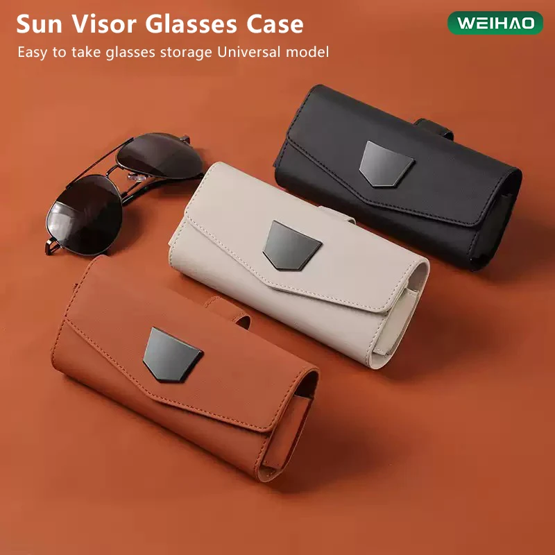 Universal PU leather sunshade glasses case Car glasses holder car Glasses case car sunglasses storage Sunglasses case
Universal PU leather sunshade glasses case Car glasses holder car Glasses case car sunglasses storage Sunglasses case