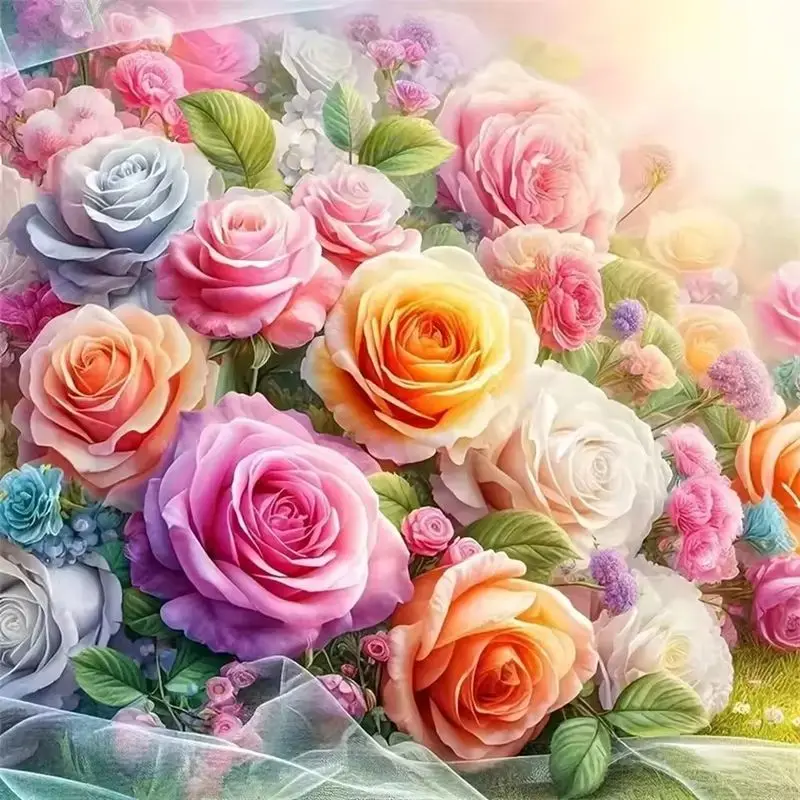 CHENISTORY Full Square/Round Diamond Painting Colorful Rose 5D Diamond Embroidery Mosaic Cross Stitch Handicraft Home Decor
CHENISTORY Full Square/Round Diamond Painting Colorful Rose 5D Diamond Embroidery Mosaic Cross Stitch Handicraft Home Decor
