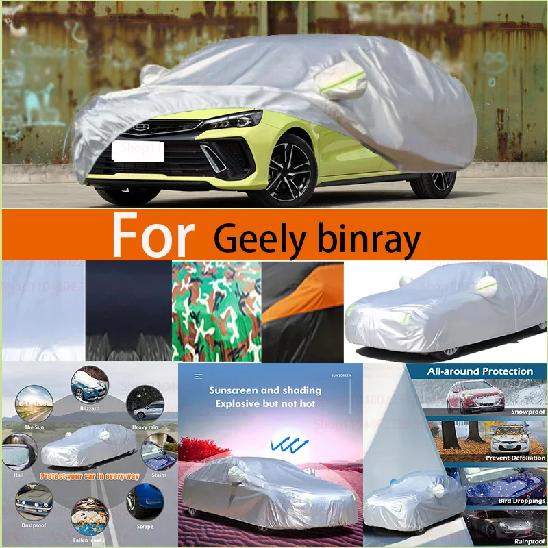For Geely Binray Windproof Car Cover with Reflective Strip Auto Anti-UV Sun Rain Snow Dust Paint Protect Cover
For Geely Binray Windproof Car Cover with Reflective Strip Auto Anti-UV Sun Rain Snow Dust Paint Protect Cover