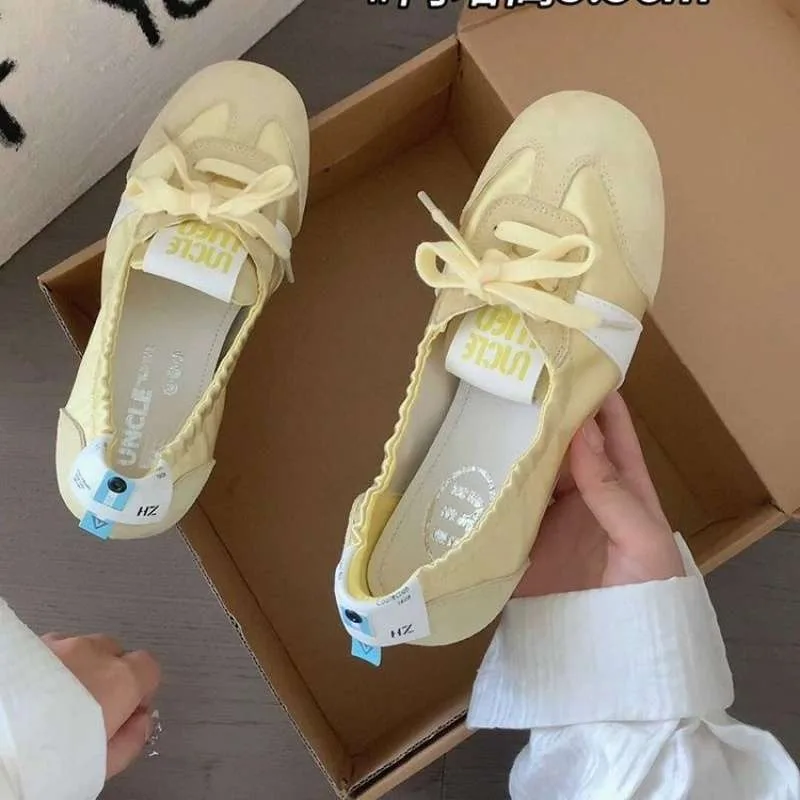 Women's Casual Sneakers Summer Cozy Shallow Ballet Flats Shoes 2025 New Women Lace Up Sport Shoes Zapatos De Mujer
Women's Casual Sneakers Summer Cozy Shallow Ballet Flats Shoes 2025 New Women Lace Up Sport Shoes Zapatos De Mujer