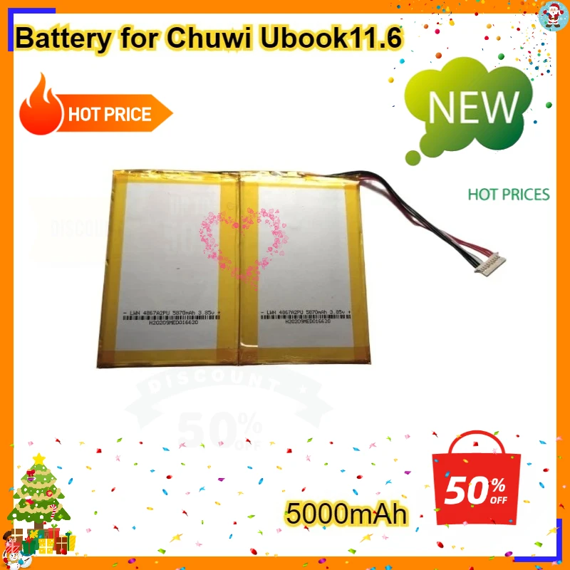 3.85V 5000mAh High Quality Battery for Chuwi Ubook 11.6 Tablet Battery New Lithium Polymer Rechargeable Replacement Battery Pack
3.85V 5000mAh High Quality Battery for Chuwi Ubook 11.6 Tablet Battery New Lithium Polymer Rechargeable Replacement Battery Pack