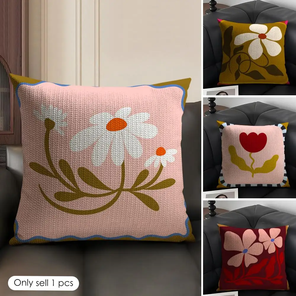 Flower Ins Simple Art Cushion Cover Natural Linen Organic Fabric Double-Sided Printing Breathable Perfect Gift For Decor
Flower Ins Simple Art Cushion Cover Natural Linen Organic Fabric Double-Sided Printing Breathable Perfect Gift For Decor