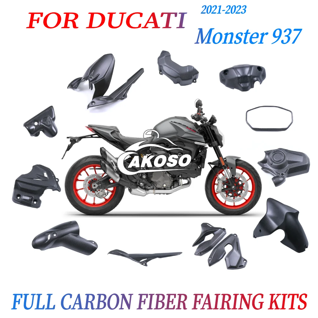For DUCATI Monster 937 2021 2022 2023 2024 2025 Carbon Fiber Motorcycle Fairing Kits Guard Cowl Protection Engine Cover Fender
For DUCATI Monster 937 2021 2022 2023 2024 2025 Carbon Fiber Motorcycle Fairing Kits Guard Cowl Protection Engine Cover Fender