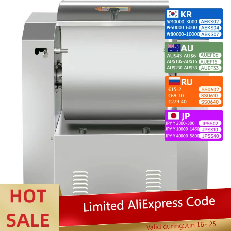 Fully Automatic Commercial Stainless Steel Noodle Mixer 25KG/15KG Large Capacity Noodle Mixer 250KG/H
Fully Automatic Commercial Stainless Steel Noodle Mixer 25KG/15KG Large Capacity Noodle Mixer 250KG/H