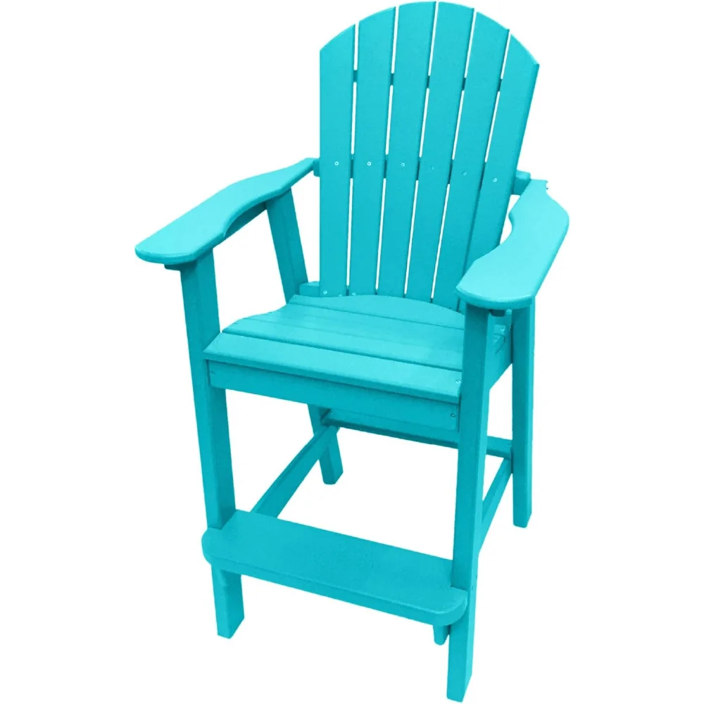 Tall Adirondack Chair - HDPE Outdoor Furniture - Poly Adirondack Bar Stool - Heavy, Stress Free Furniture for Balcony
Tall Adirondack Chair - HDPE Outdoor Furniture - Poly Adirondack Bar Stool - Heavy, Stress Free Furniture for Balcony