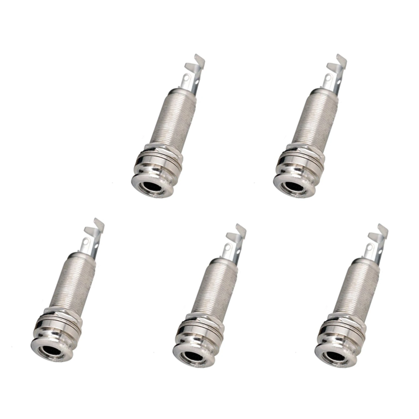 AB31-A1347 5 Piece Guitar Bass End Pin Output Jack 1/4 Inch Mono Or Stereo Applications Silver
AB31-A1347 5 Piece Guitar Bass End Pin Output Jack 1/4 Inch Mono Or Stereo Applications Silver