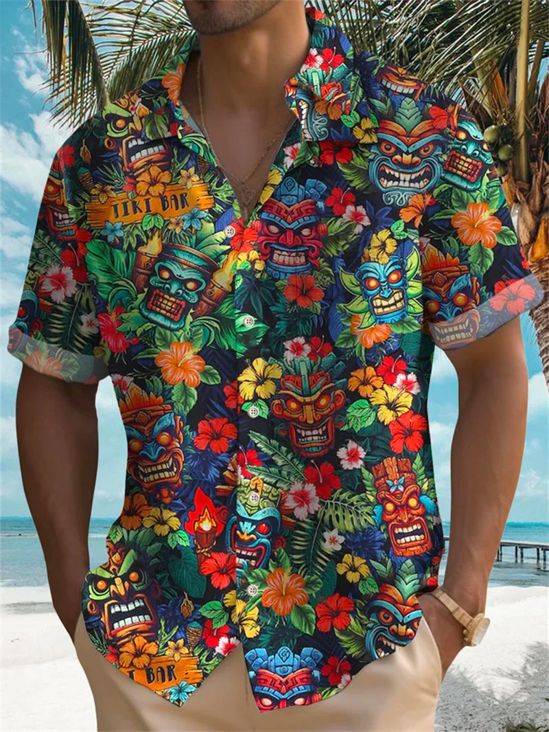 2025 casual short sleeved fitted top men's clothing new style lapel button men's shirt tree print beach shirt
2025 casual short sleeved fitted top men's clothing new style lapel button men's shirt tree print beach shirt