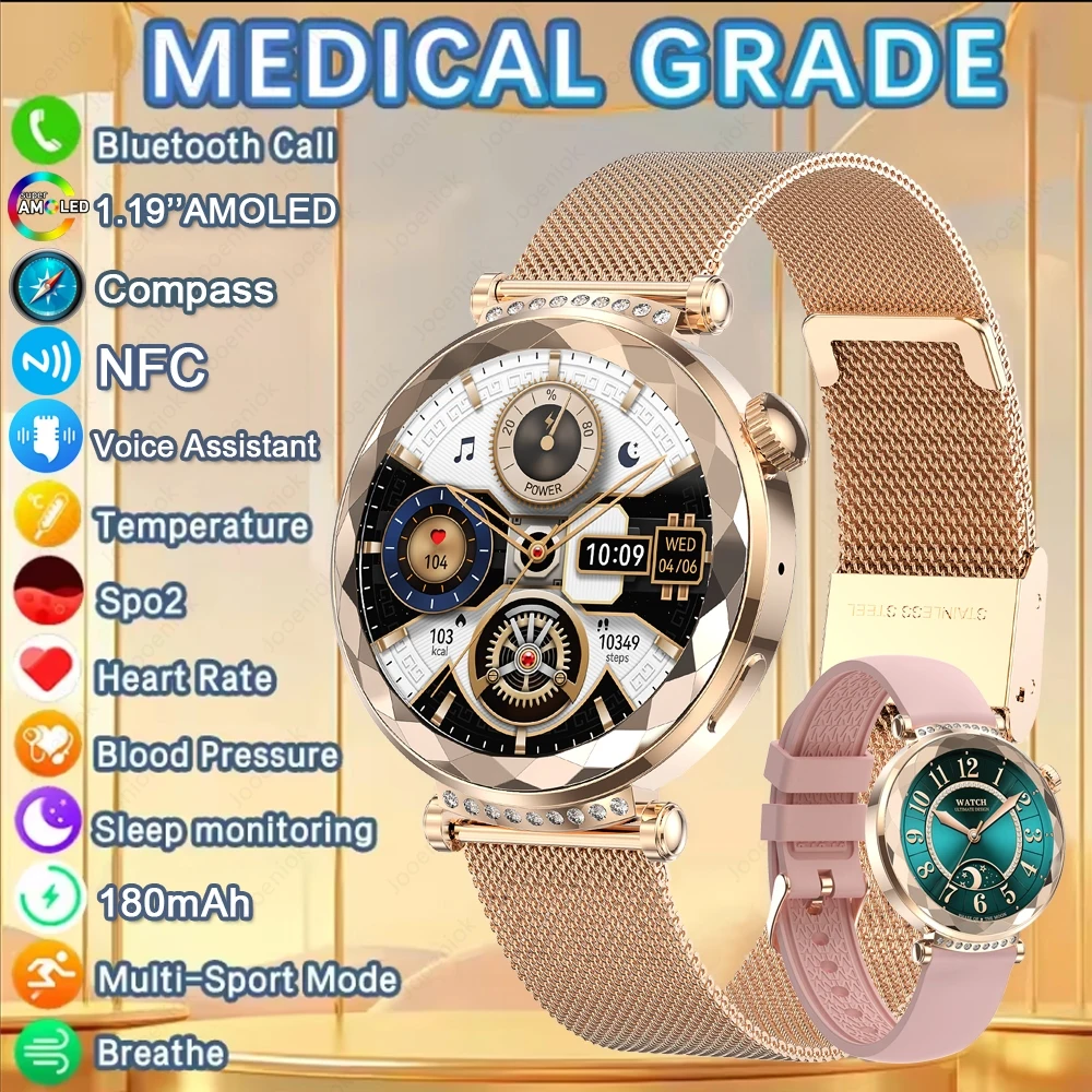 Fashion Watch 4 mini AMOLED AOD Smart Watch Women 390*390 HD Display SportCustom Dial Watch NFC Bluetooth Call Smartwatch 2025
Fashion Watch 4 mini AMOLED AOD Smart Watch Women 390*390 HD Display SportCustom Dial Watch NFC Bluetooth Call Smartwatch 2025