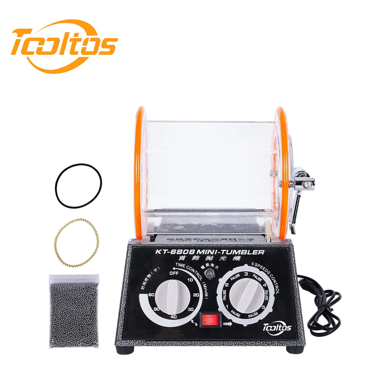 Jewelry Rotary Polisher KT6808 Mini 3kg - Glass Barrel Tumbler Machine for Gold Silver Jade Polishing
Jewelry Rotary Polisher KT6808 Mini 3kg - Glass Barrel Tumbler Machine for Gold Silver Jade Polishing