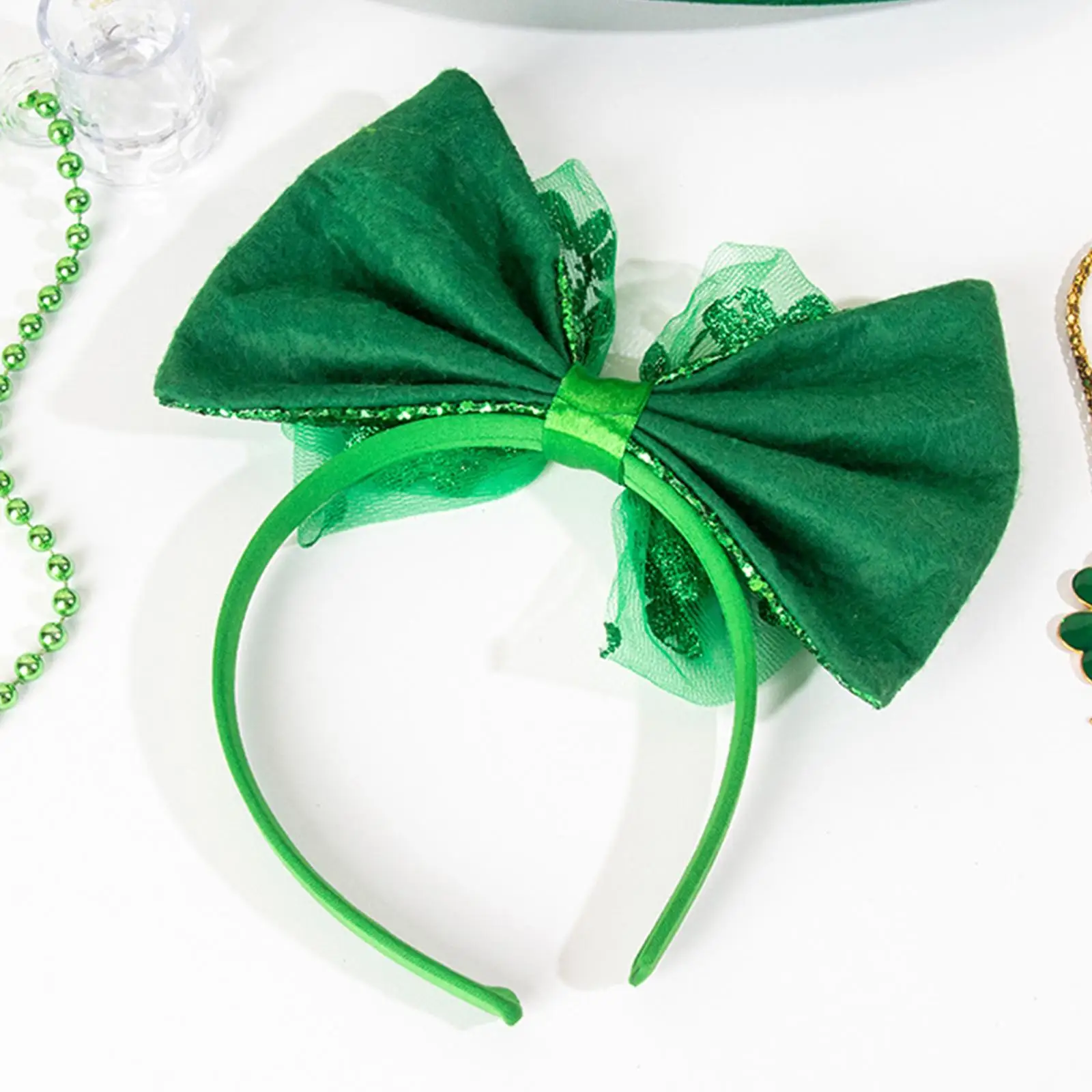 ST. Patricks Day Headband Bow Headband Shamrock Headband Hair Hoop for Carnival Festival
ST. Patricks Day Headband Bow Headband Shamrock Headband Hair Hoop for Carnival Festival
