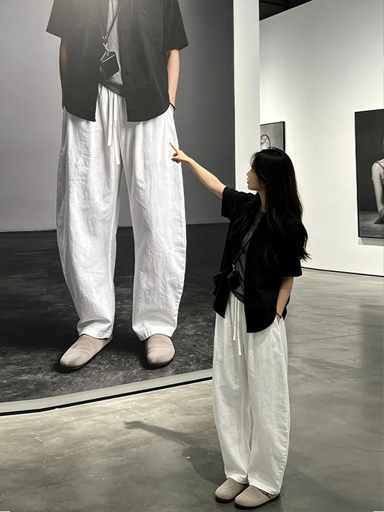 White Linen Casual Straight Leg Pants Men Summer High-End Feeling Old Money Style Loose Wide Leg Pants Breathable Quick Dry
White Linen Casual Straight Leg Pants Men Summer High-End Feeling Old Money Style Loose Wide Leg Pants Breathable Quick Dry