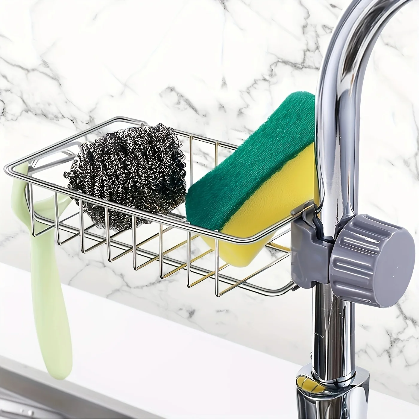 Kitchen Metal Sink Drainage Rack Faucet Hanging Sponge Storage Soap Rack Dishwashing Cloth Rack Kitchen Storage Rack Drying Rack
Kitchen Metal Sink Drainage Rack Faucet Hanging Sponge Storage Soap Rack Dishwashing Cloth Rack Kitchen Storage Rack Drying Rack