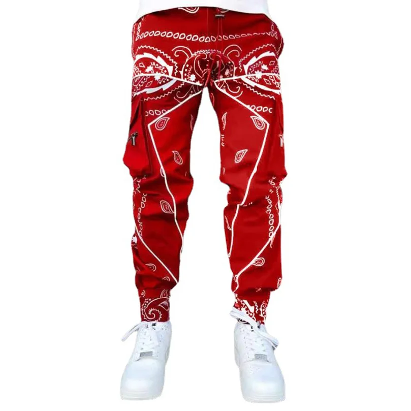 Bandana Pant Men Casual Sport Jogger Harem Oversize High Street Cargo Pants Pocket Paisley Print Male Kpop Hip Hop Trousers
Bandana Pant Men Casual Sport Jogger Harem Oversize High Street Cargo Pants Pocket Paisley Print Male Kpop Hip Hop Trousers