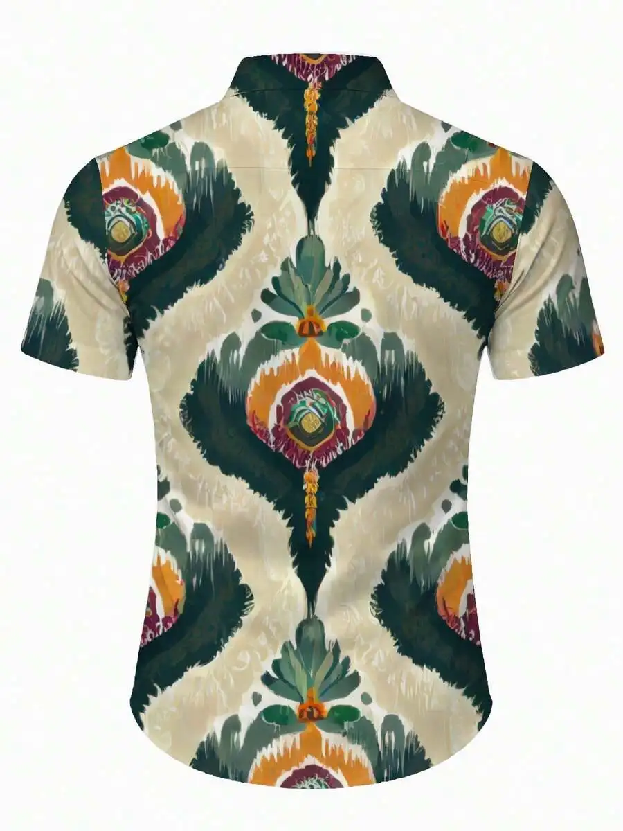 Abstract Tropical Flame Burst Pattern Casual Short Sleeve Button Up Shirt For Men Beach Summer Fashion
Abstract Tropical Flame Burst Pattern Casual Short Sleeve Button Up Shirt For Men Beach Summer Fashion