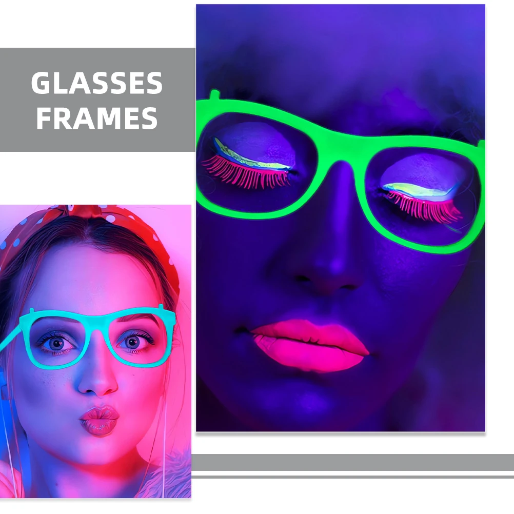 12 Pcs Glow In The Dark Glasses Frame Luminous Eyewear Party Supplies Festival Glowing Eyeglasses Toys Night Stage Decor
12 Pcs Glow In The Dark Glasses Frame Luminous Eyewear Party Supplies Festival Glowing Eyeglasses Toys Night Stage Decor