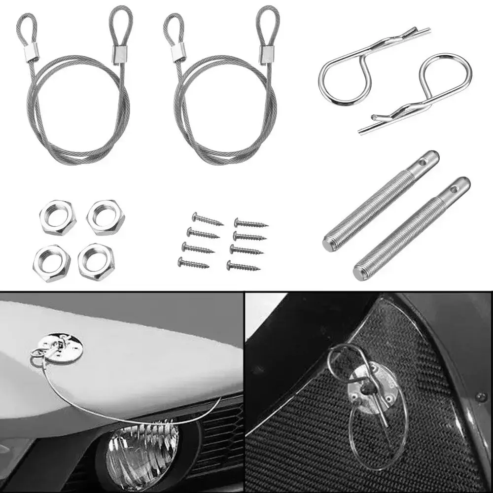 Racing Style Mount Hood Pin Plate Bonnet Locks Kit Stainless Steel Universal Car Hood Engine Bonnet Locking Hood Kit Auto Parts
Racing Style Mount Hood Pin Plate Bonnet Locks Kit Stainless Steel Universal Car Hood Engine Bonnet Locking Hood Kit Auto Parts
