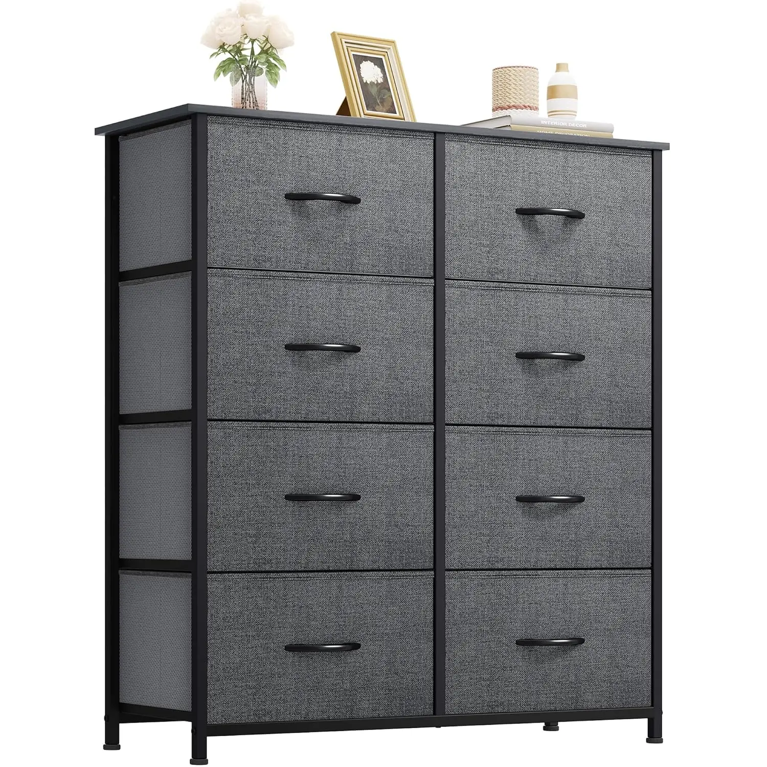 8-Drawer Fabric Storage Tower with Steel Frame for Living Room & Closet Organization
8-Drawer Fabric Storage Tower with Steel Frame for Living Room & Closet Organization