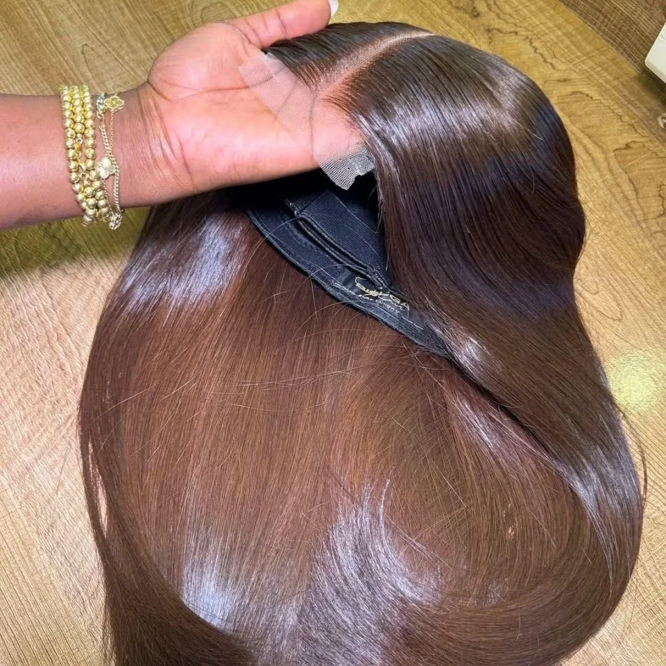 13x6 HD Lace Front Chocolate Brown Straight Wigs Human Hair 210 Density Pre Plucked Baby Hair And Natural Hairline 4# Brown Human Hair Wig For Black Women
13x6 HD Lace Front Chocolate Brown Straight Wigs Human Hair 210 Density Pre Plucked Baby Hair And Natural Hairline 4# Brown Human Hair Wig For Black Women