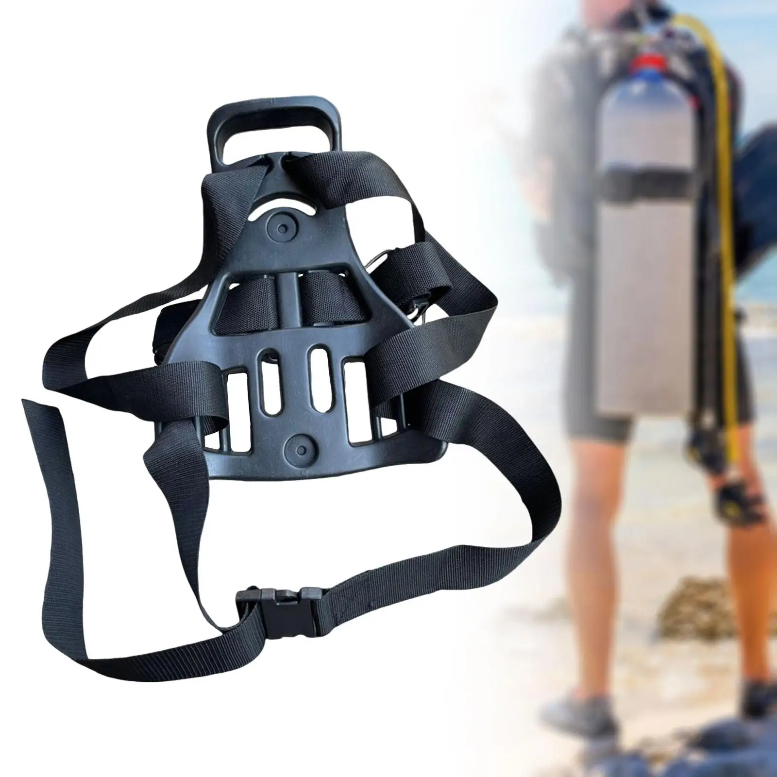 Scuba Tank Holder Dive Tank Backpack Nonslip Lightweight Back Pack Practical under Water Sports Single Bottle Support
Scuba Tank Holder Dive Tank Backpack Nonslip Lightweight Back Pack Practical under Water Sports Single Bottle Support