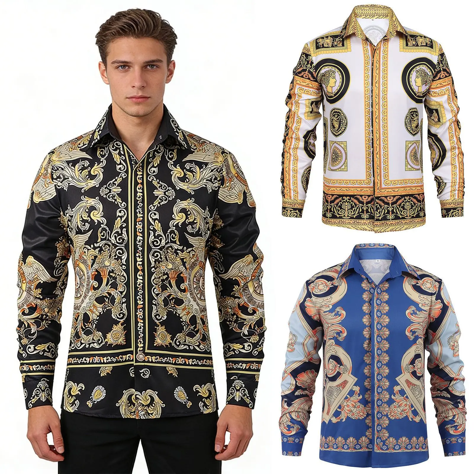 Men Palace 3D Print Long Sleeve Shirt Slim Fit Button-Down Party Fashion Button Casual Designer Blouse Halloween Party Costume
Men Palace 3D Print Long Sleeve Shirt Slim Fit Button-Down Party Fashion Button Casual Designer Blouse Halloween Party Costume