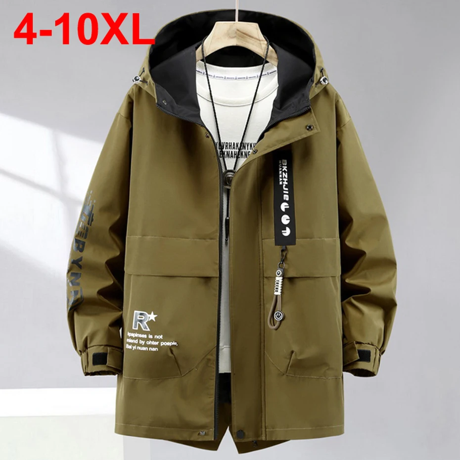 10XL Plus Size Men Jackets Spring Autumn Hooded Windbreaker Casual Loose Big Size Jackets for Male
10XL Plus Size Men Jackets Spring Autumn Hooded Windbreaker Casual Loose Big Size Jackets for Male
