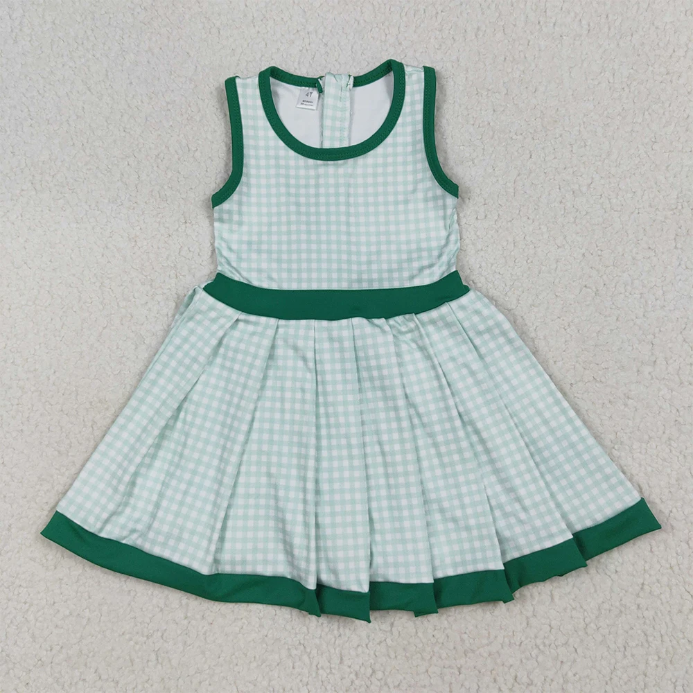Baby Girls Green Plaid Sleeveless Ruffle Short Yoga Knee Length Dress Summer Athletic Dress for Kids
Baby Girls Green Plaid Sleeveless Ruffle Short Yoga Knee Length Dress Summer Athletic Dress for Kids