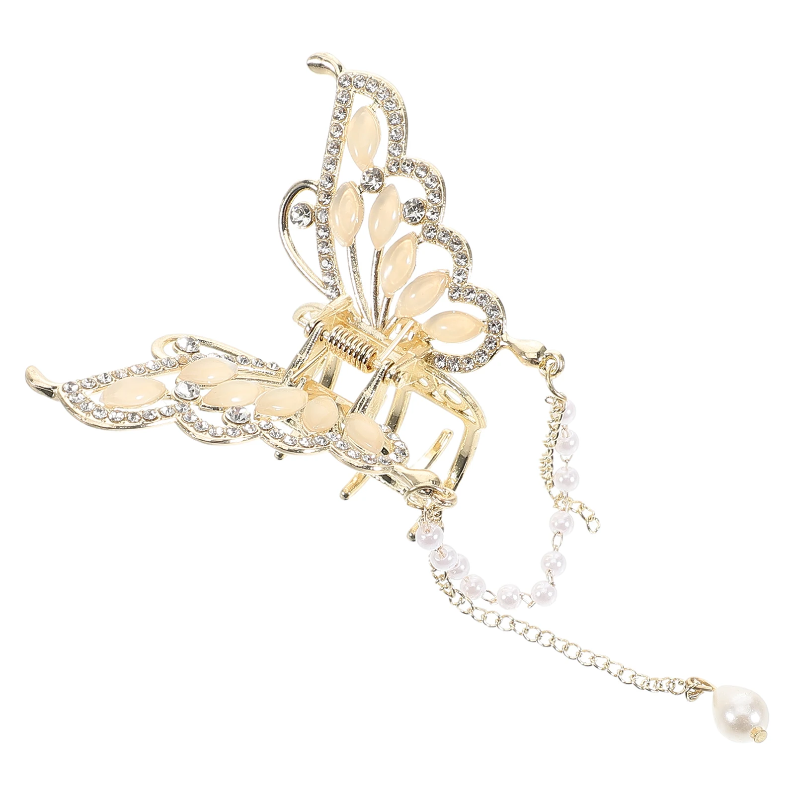 Cat Eye Stone Butterfly Hair Clip Elegant Design Claw Clips for Women Silver Tassel Accessories Fashionable Hairpin
Cat Eye Stone Butterfly Hair Clip Elegant Design Claw Clips for Women Silver Tassel Accessories Fashionable Hairpin