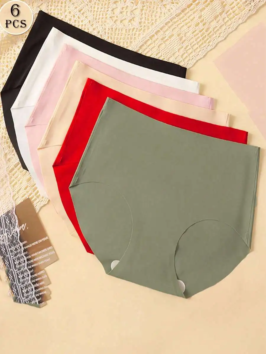 6 Pcs Women Seamless Triangle Panties Invisible Comfortable Underwear Set
6 Pcs Women Seamless Triangle Panties Invisible Comfortable Underwear Set