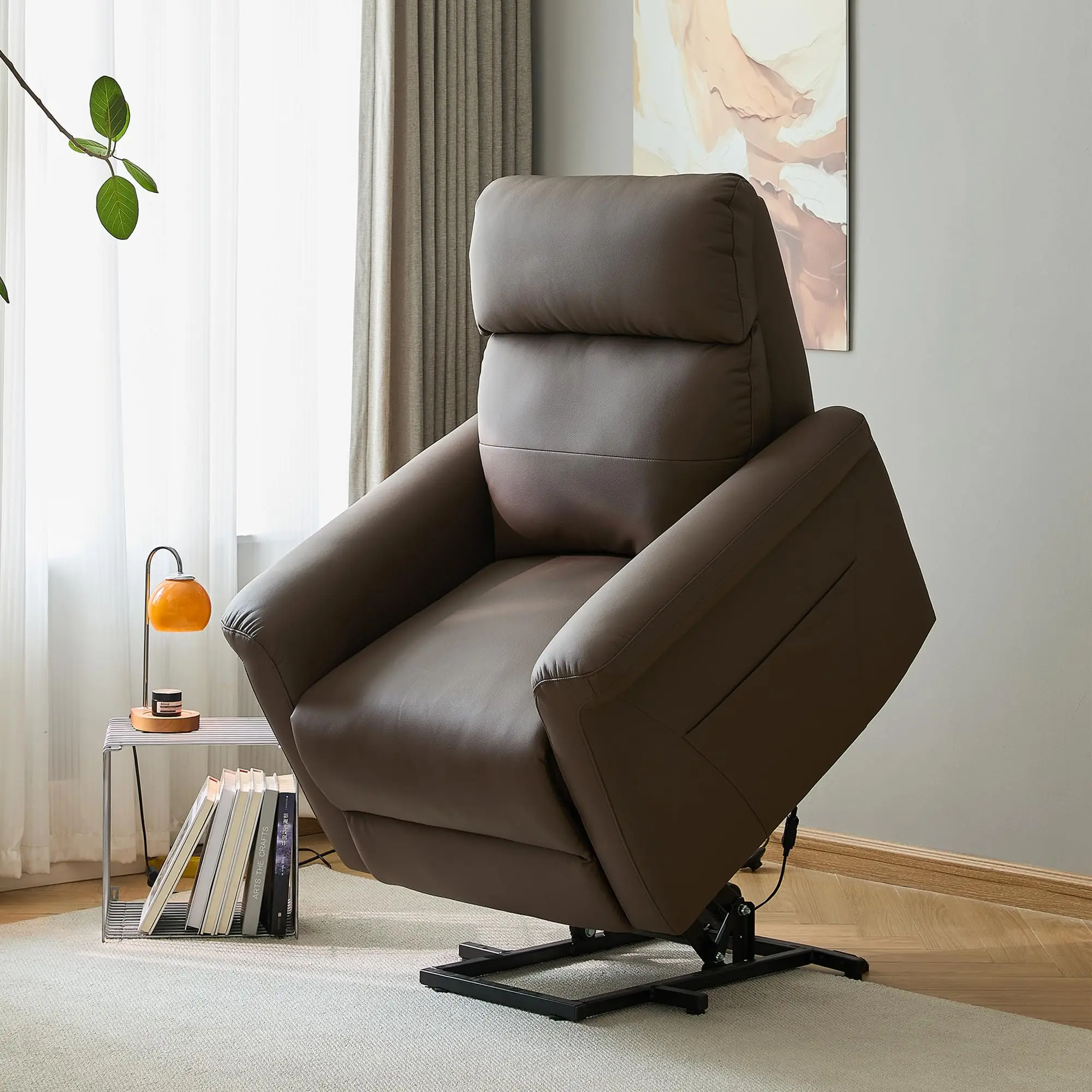 Modern Power Lift Chair Dual Motor Electric Lift Recliner Fabric Upholstery with Remote Control Heating & Massage
Modern Power Lift Chair Dual Motor Electric Lift Recliner Fabric Upholstery with Remote Control Heating & Massage