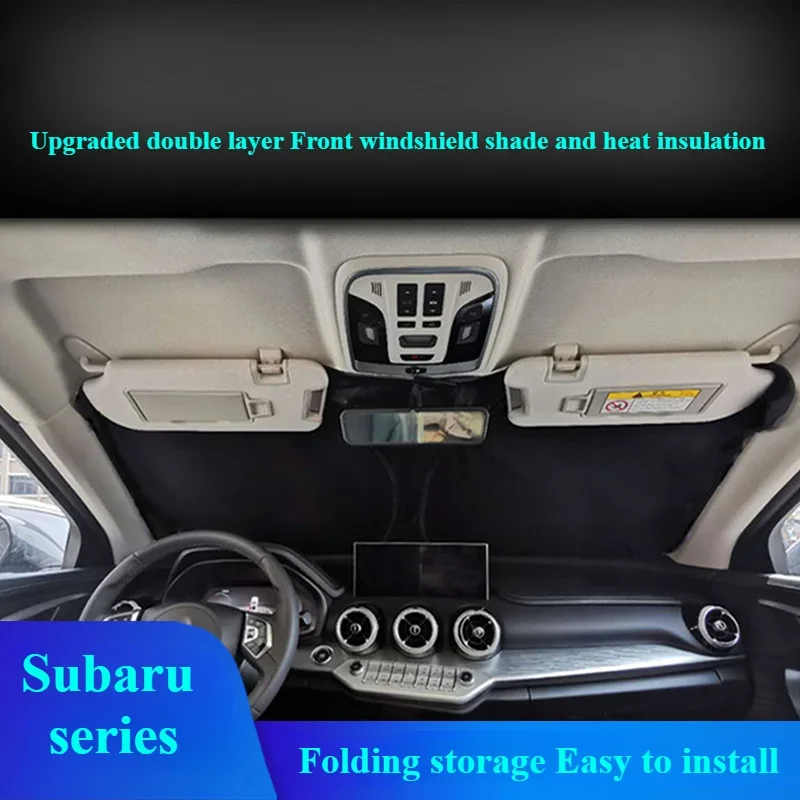 FOR Subaru XV Outback Forester WRX STI lion car front windshield visor for sun protection and heat insulation
FOR Subaru XV Outback Forester WRX STI lion car front windshield visor for sun protection and heat insulation