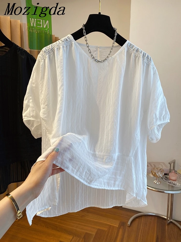 Split Irregular Tops Women's Summer Short Sleeve T-shirt Korean Fashion Loose Transparent Sunscreen Casual Blouse
Split Irregular Tops Women's Summer Short Sleeve T-shirt Korean Fashion Loose Transparent Sunscreen Casual Blouse