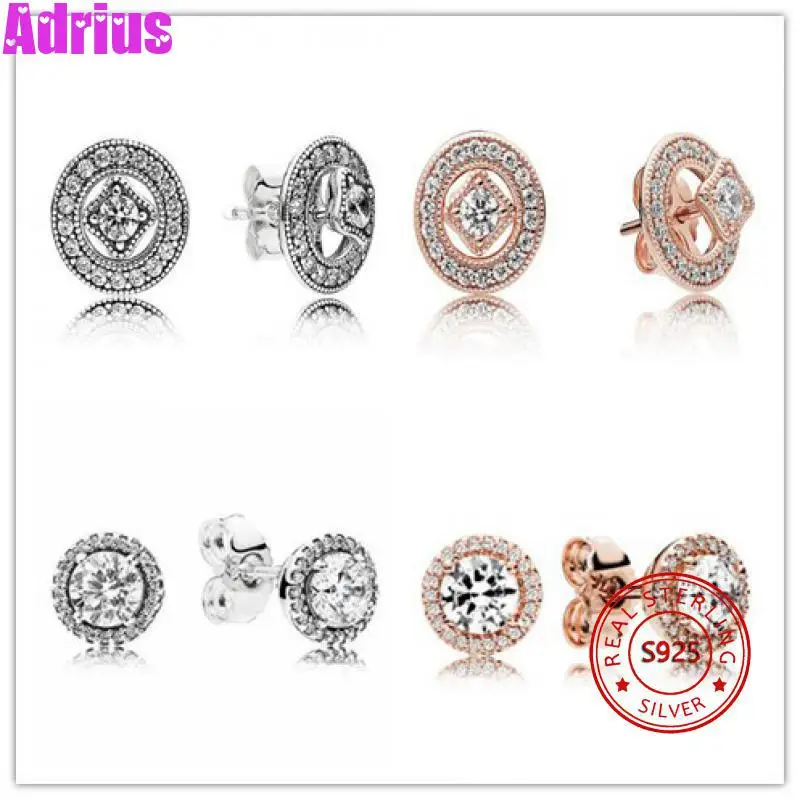 2024 New 925 Sterling Silver Earring Vintage Allure With Crystal Studs Earrings For Women Wedding Gift Fashion Jewelry
2024 New 925 Sterling Silver Earring Vintage Allure With Crystal Studs Earrings For Women Wedding Gift Fashion Jewelry