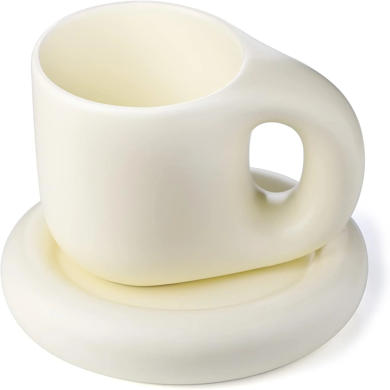 "Large 10 oz Coffee Mug & Saucer Set for Men and Women - Cute & Funny Design for Latte, Cappuccino, Hot Chocolate - Stylish Offi
"Large 10 oz Coffee Mug & Saucer Set for Men and Women - Cute & Funny Design for Latte, Cappuccino, Hot Chocolate - Stylish Offi