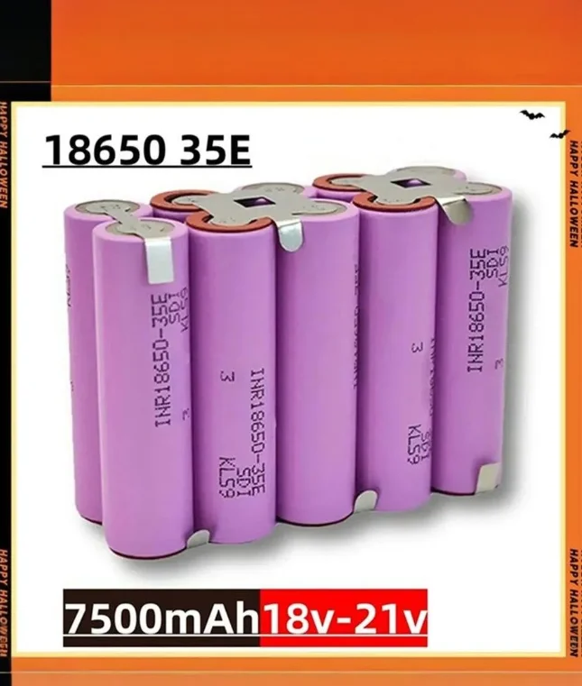 Аккумулятор для шуруповерта 3.7V, 8.4V, 12.6V, 16.8V, 18V, 18650 35E 30A с возможностью сварки, конфигурации 3S1P, 3S2P, 4S1P, 4S2P, 4S3P, 5S2P, 5S3P, 5S4P, 6S1P
Аккумулятор для шуруповерта 3.7V, 8.4V, 12.6V, 16.8V, 18V, 18650 35E 30A с возможностью сварки, конфигурации 3S1P, 3S2P, 4S1P, 4S2P, 4S3P, 5S2P, 5S3P, 5S4P, 6S1P