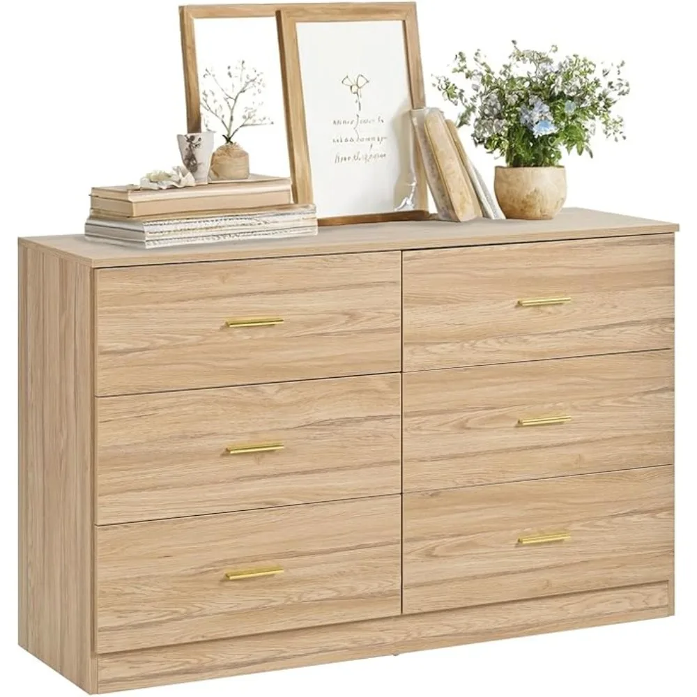 Dresser for Bedroom,、6 Drawer with Deep Drawer and Gold Handle,Storage Dresser Bedroom Furniture,TV Dresser for Nursery,KidsRoom
Dresser for Bedroom,、6 Drawer with Deep Drawer and Gold Handle,Storage Dresser Bedroom Furniture,TV Dresser for Nursery,KidsRoom