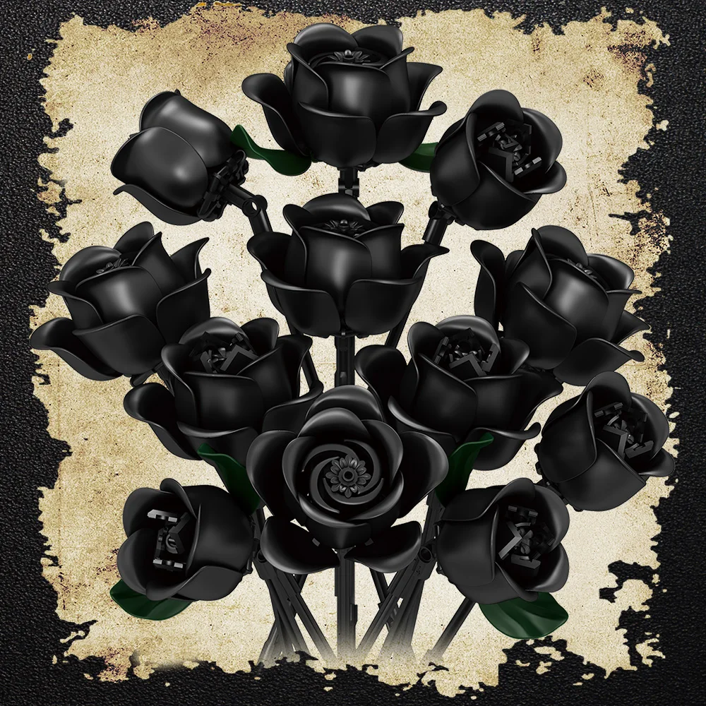 Black Rose Bundle Building Blocks Toys Model Flowers Bricks Toy Sets Desktop Ornament Valentine's Day Christmas Gifts
Black Rose Bundle Building Blocks Toys Model Flowers Bricks Toy Sets Desktop Ornament Valentine's Day Christmas Gifts