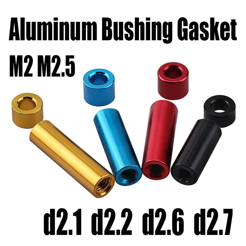 10PCS d2.1 d2.2 d2.6 d2.7 Aluminum Bushing Gasket M2 M2.5 Round Hollow No Thread Standoff Spacer Flat Washer Sleeve For RC Part
10PCS d2.1 d2.2 d2.6 d2.7 Aluminum Bushing Gasket M2 M2.5 Round Hollow No Thread Standoff Spacer Flat Washer Sleeve For RC Part