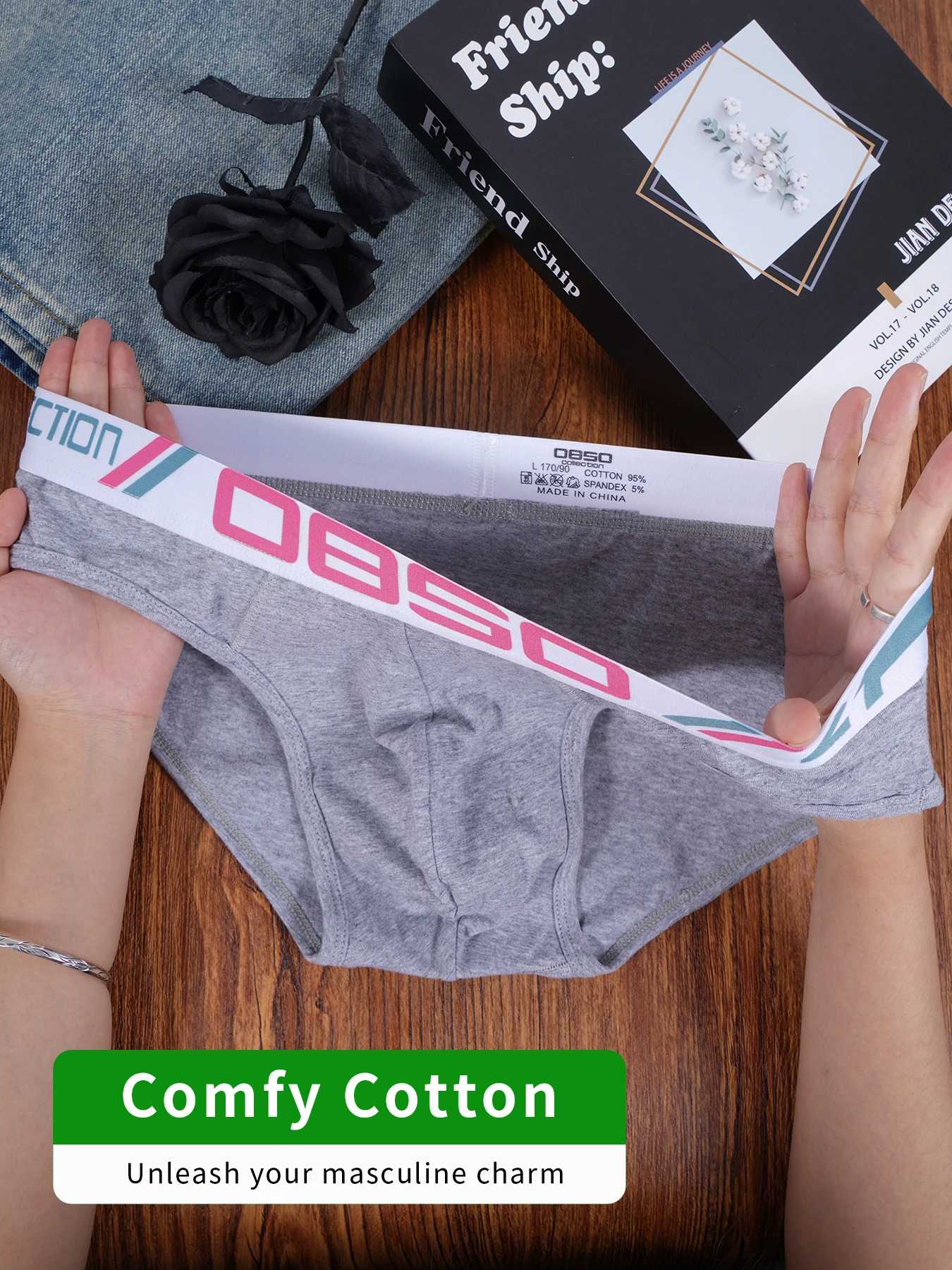 1PCS Men's Cotton Briefs U Convex Pouch Letter Printed Elastic Waistband Soft Breathable Fashion Underwear
1PCS Men's Cotton Briefs U Convex Pouch Letter Printed Elastic Waistband Soft Breathable Fashion Underwear