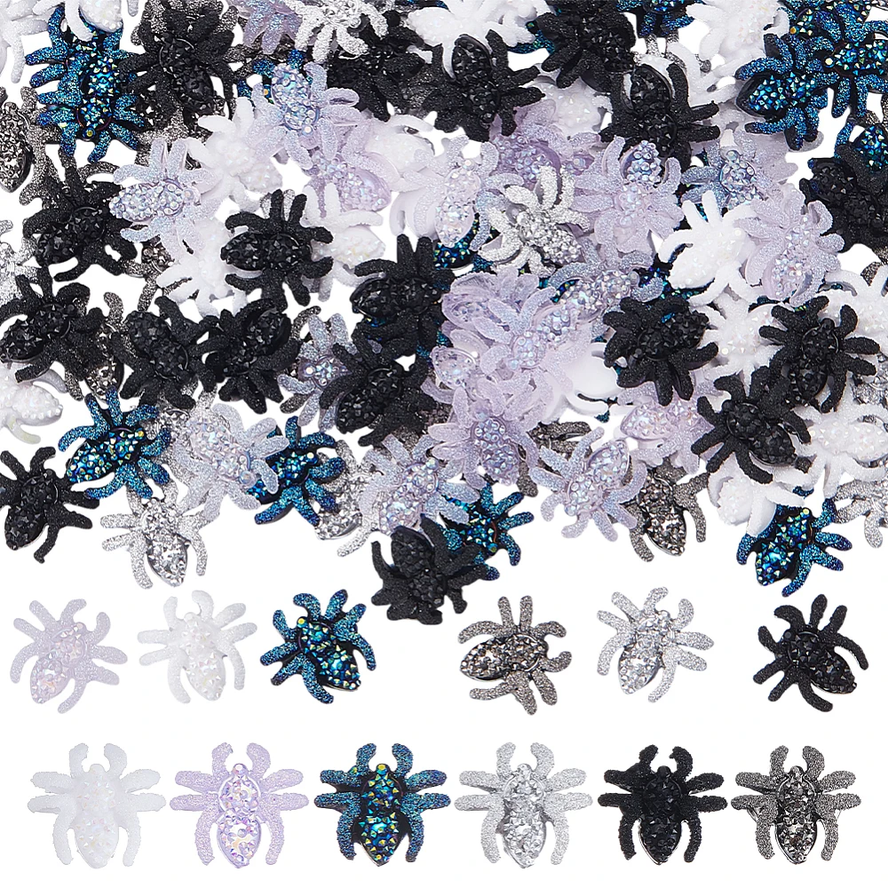 120Pcs 6 Colors Resin Spider Cabochons Nail Art Decoration Accessories Mixed Color 12.5x13.5x4mm 20pcs/color
120Pcs 6 Colors Resin Spider Cabochons Nail Art Decoration Accessories Mixed Color 12.5x13.5x4mm 20pcs/color